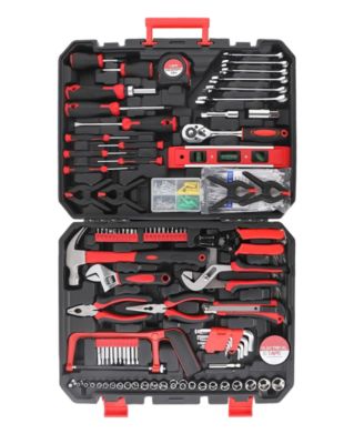 328-Piece Household Hand Tool Set with Storage Case &amp;#x2013; All-in-One Repair Kit for Home, Garage, Car, and Office Use