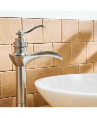 Waterfall Single Hole Single-Handle Vessel Bathroom Faucet in oil rubbed bronze