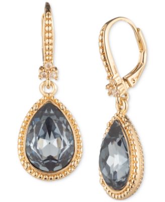Marchesa - Stone Tear-Shape Drop Earrings
