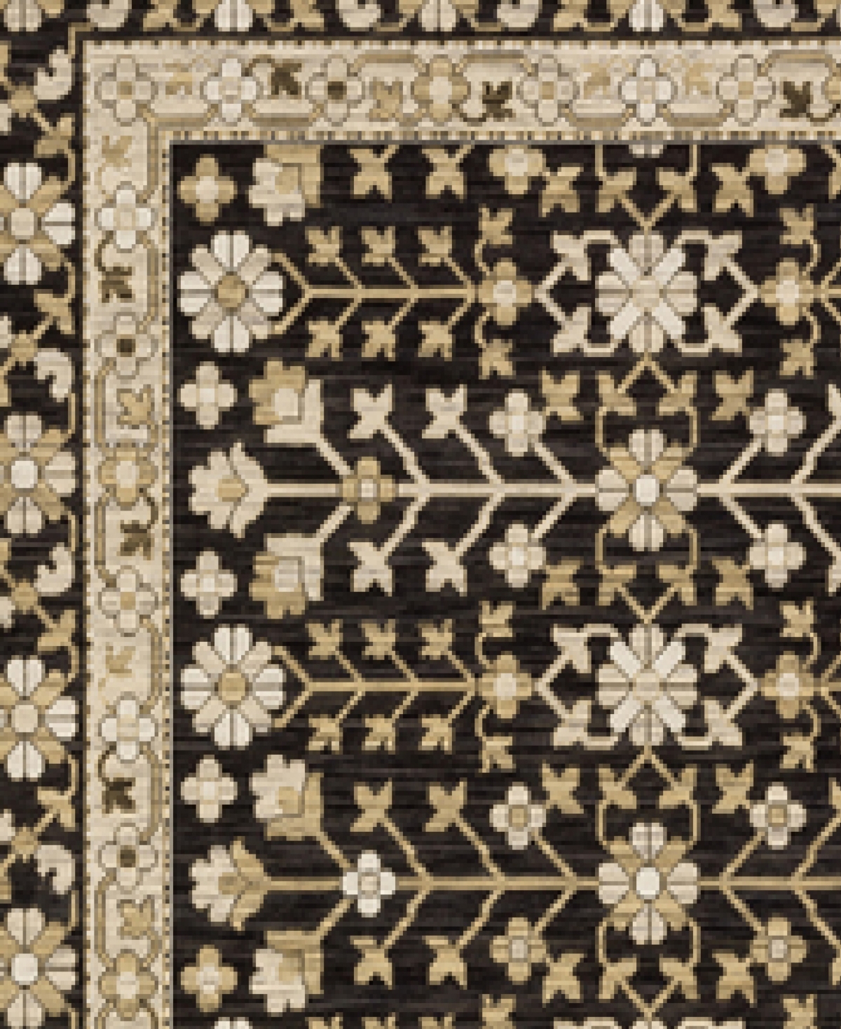 Oriental Weavers Acacia Aca10 2'x3' Area Rug In Black