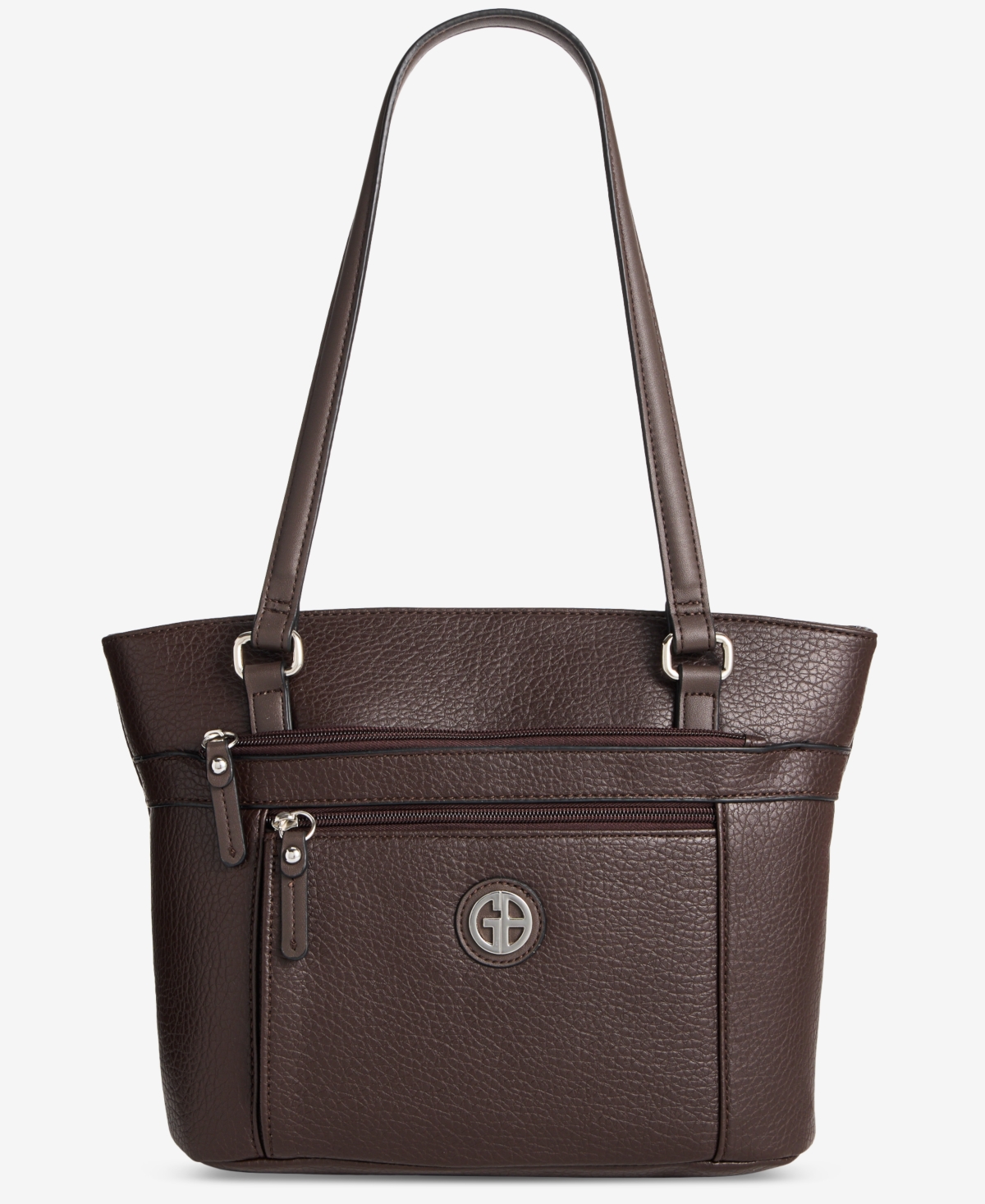 Giani Bernini Large Pebbled Tote Bag, Macy's Exclusive In Brown