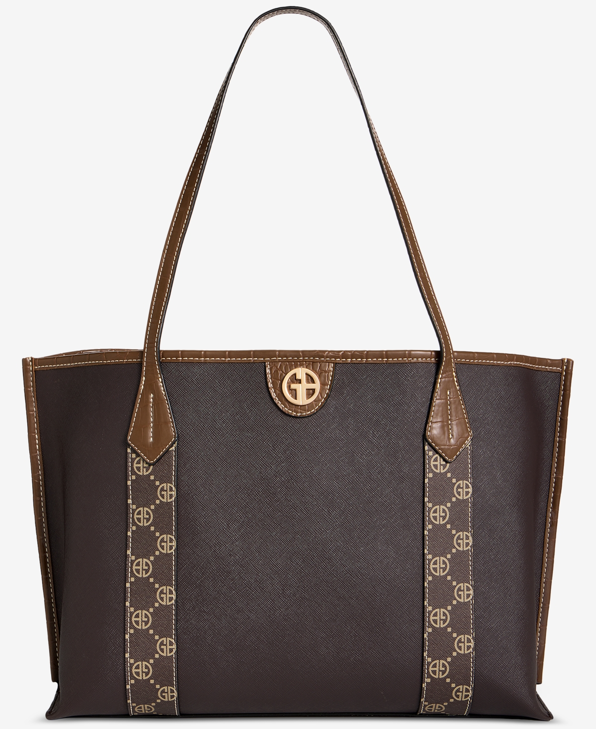 Giani Bernini Extra Large Monogram Block Tote Bag, Macy's Exclusive
