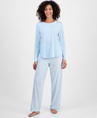 Charter Club - Women's Long-Sleeve Jersey Pajama Set