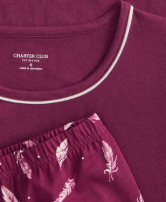 Women's Long-Sleeve Jersey Pajama Set