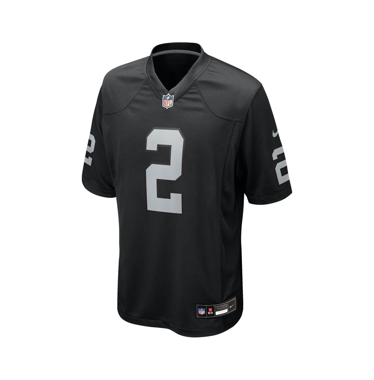Детская игровая джерси Nike Ashton Jeanty Las Vegas Raiders, цвет чёрный — фото 3