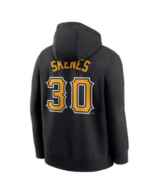 Men's Paul Skenes Black Pittsburgh Pirates Player Name Number Club Fleece Pullover Hoodie
