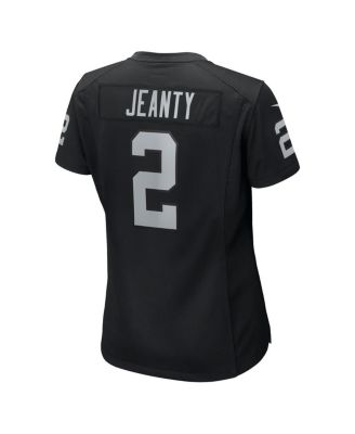 Women's Ashton Jeanty Black Las Vegas Raiders 2025 NFL Draft First Round Pick Team Game Jersey