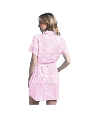 Women's Pink Philadelphia Eagles Palm Linen Dress