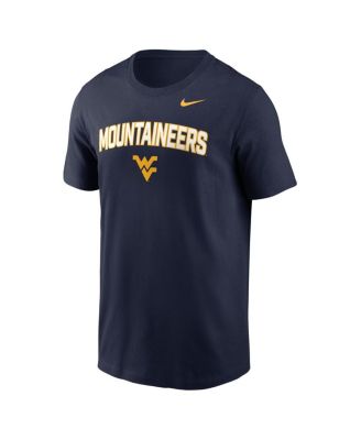 Men's Navy West Virginia Mountaineers Primetime Arch Stack T-Shirt