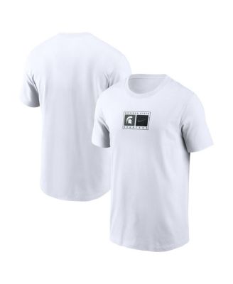 Nike - Men's White Michigan State Spartans Campus Logo Swoosh T-Shirt