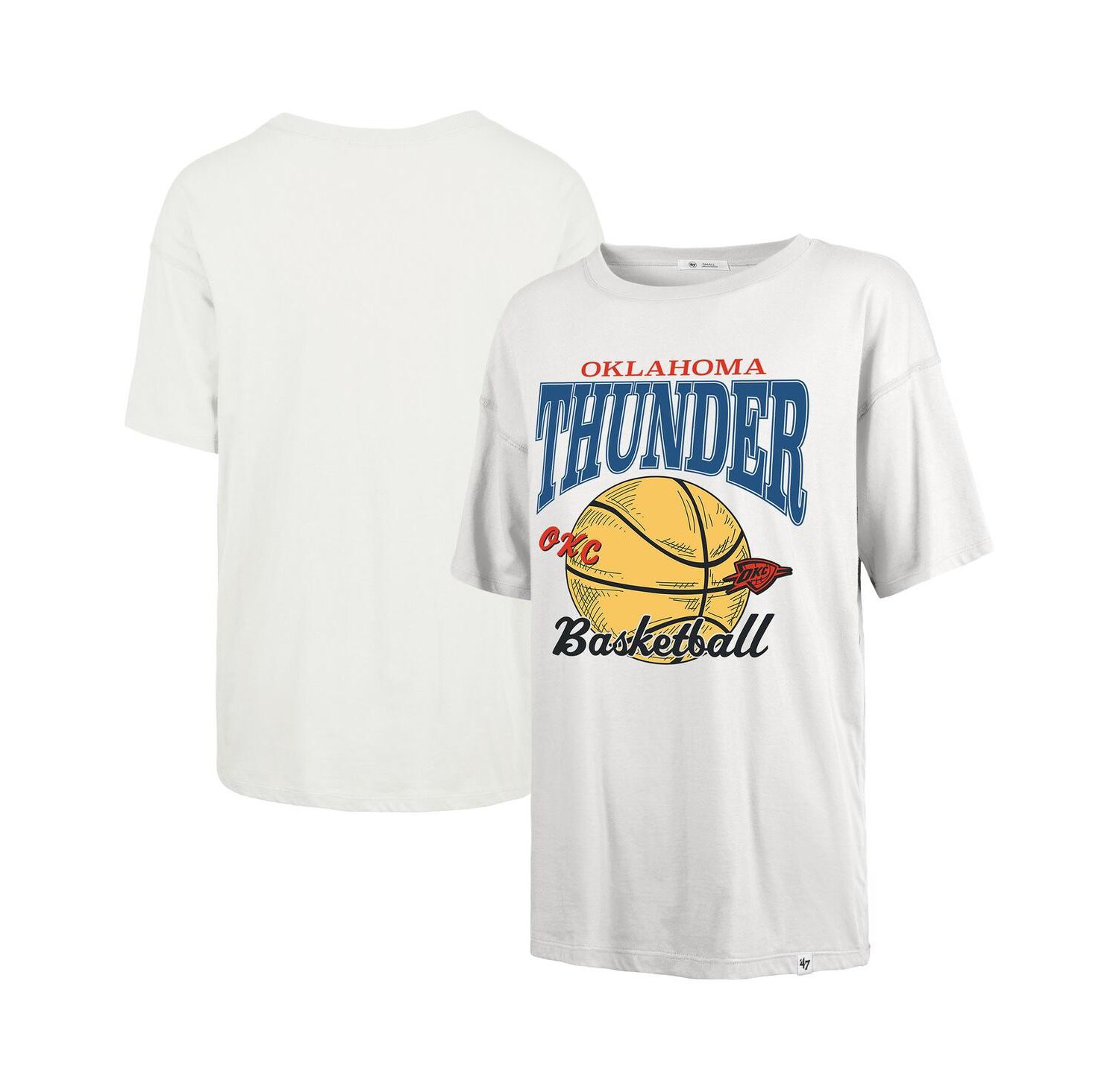 Women's White Oklahoma City Thunder City Edition Down Court Sadie T-Shirt