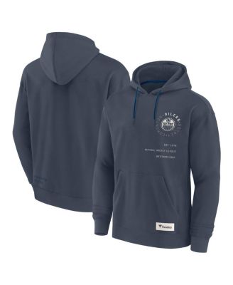 Fanatics - Men's Navy Edmonton Oilers Future Ground Info Pullover Hoodie