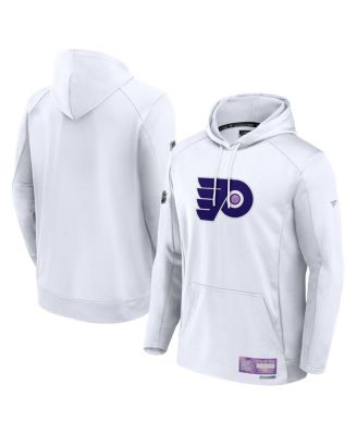Fanatics - Men's White Philadelphia Flyers Authentic Pro Hockey Fights Cancer Pullover Hoodie