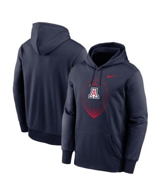 Nike - Men's Navy Arizona Wildcats Icon Football Performance Pullover Hoodie