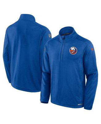Fanatics - Men's Royal New York Islanders Authentic Pro Rink Quarter-Zip Jacket