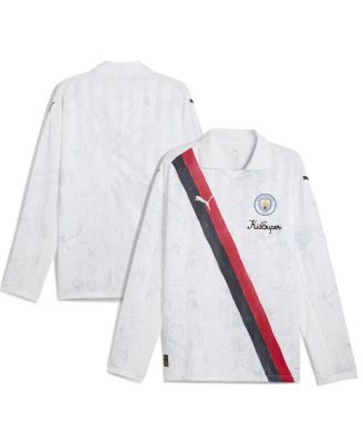 Puma - x KidSuper Men's White Manchester City 2025 FIFA Club World Cup Retro Long Sleeve T-Shirt