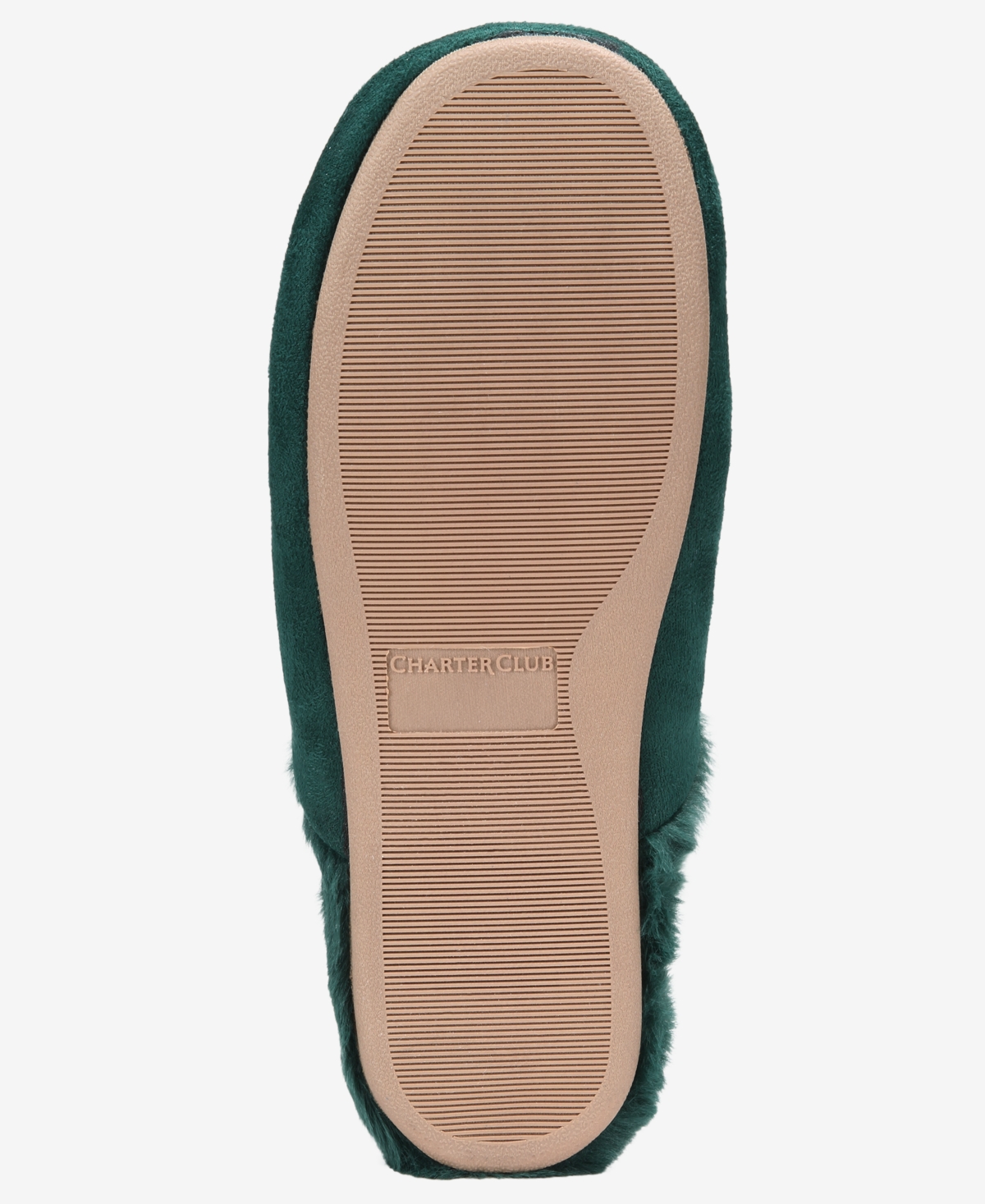 Charter Club Women's Faux Shearling Slide Slippers, Macy's Exclusive In Green