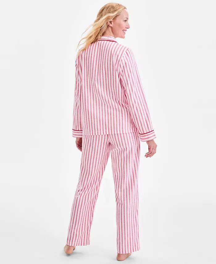 Women's 2-Pc. Cotton Flannel Packaged Pajamas Set - thumbnail 4