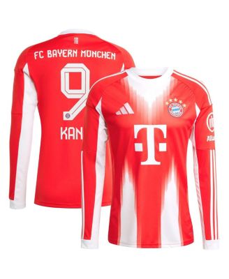 adidas - Men's Harry Kane Red Bayern Munich 2025/26 Home Replica Long Sleeve Jersey