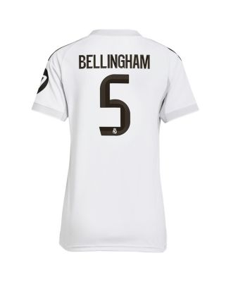 Women's Jude Bellingham White Real Madrid 2025/26 Home Replica Jersey