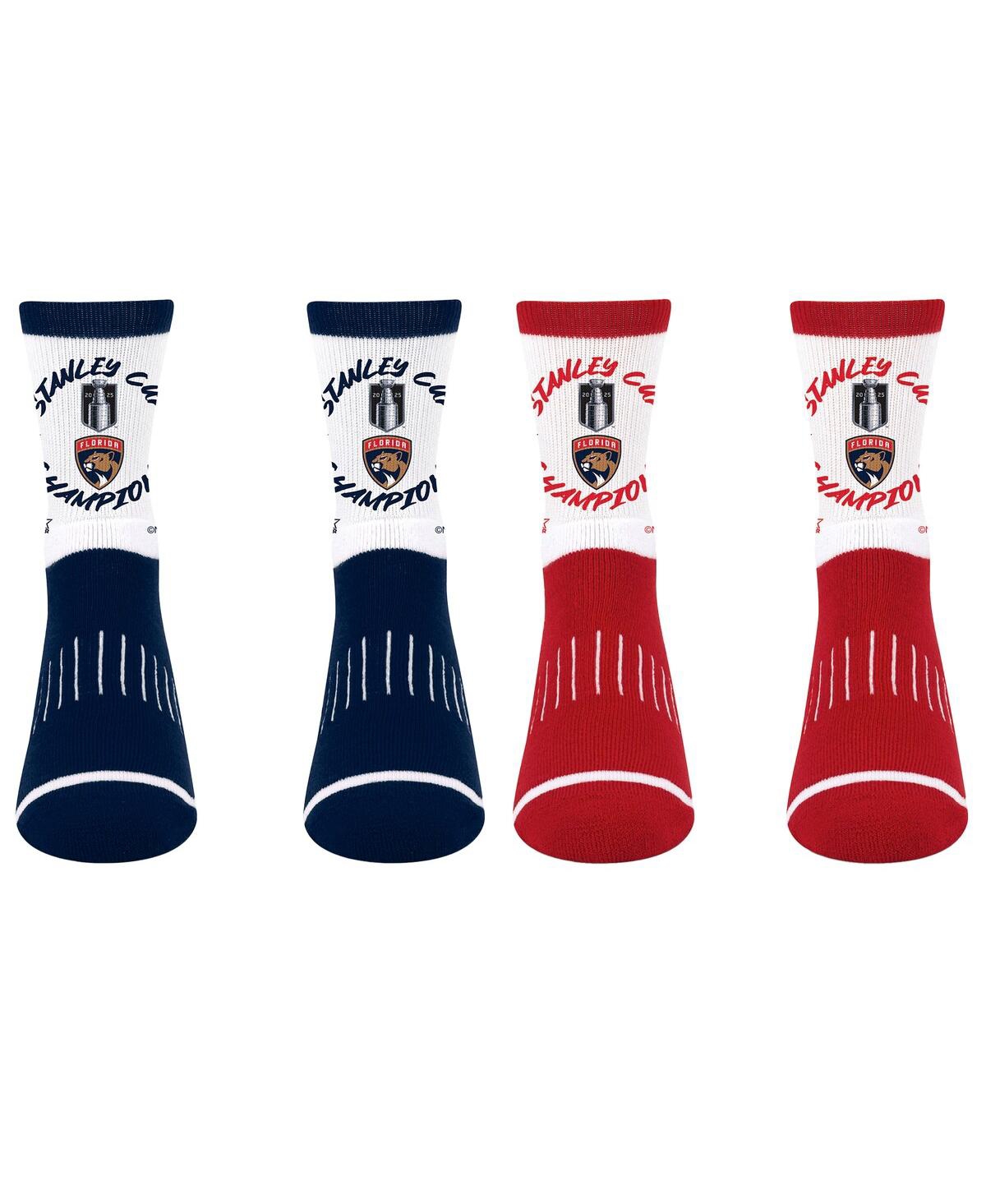 Starter Men's And Women's 2-piece Florida Panthers 2025 Stanley Cup Champions Circle Quarter-socks Set