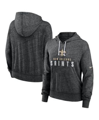Nike - Women's Black New Orleans Saints Gym Vintage Lightweight Pullover Hoodie