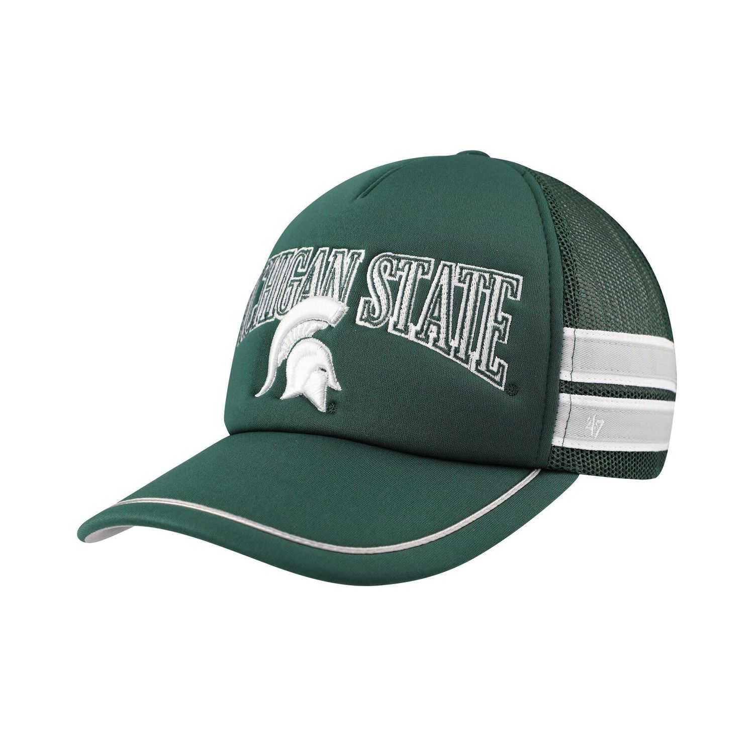 Men's Green Michigan State Spartans Sideband Trucker Adjustable Hat