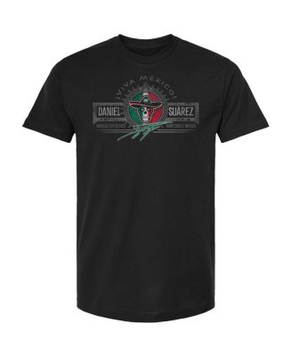 Men's Black Daniel Suarez Mexico Heritage Emblem T-Shirt