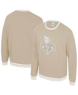 Stadium Essentials - Men's and Women's&nbsp;Tan New York Liberty Club Level Chenille Pullover Sweatshirt