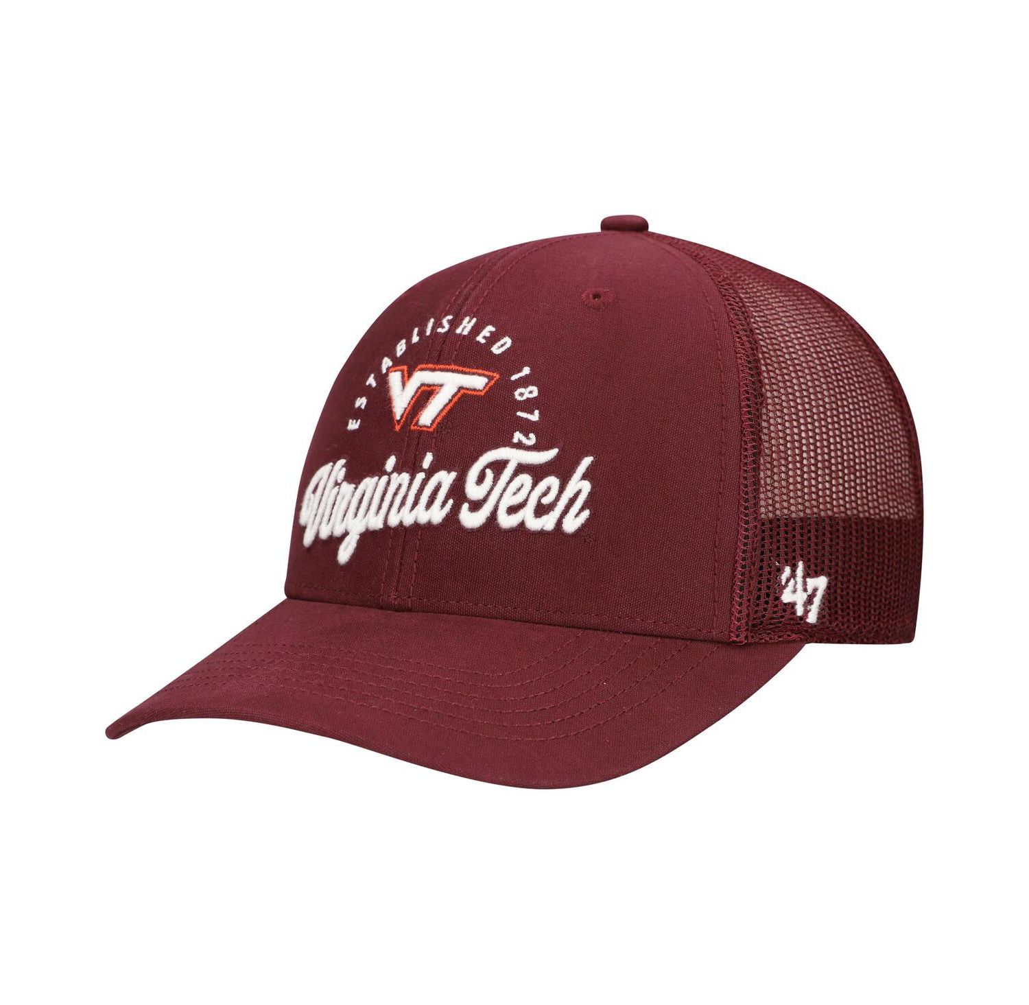 Men's Maroon Virginia Tech Hokies Pitstop Trucker Adjustable Hat