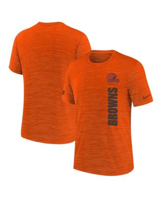 Nike - Big Boys and Girls Orange Cleveland Browns Sideline Velocity Performance T-Shirt