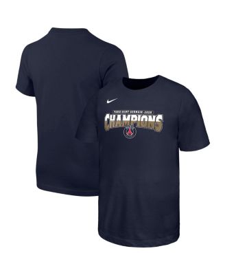 Nike - Big Boys and Girls Navy Paris Saint-Germain 2025 Champions League Winners Core T-Shirt