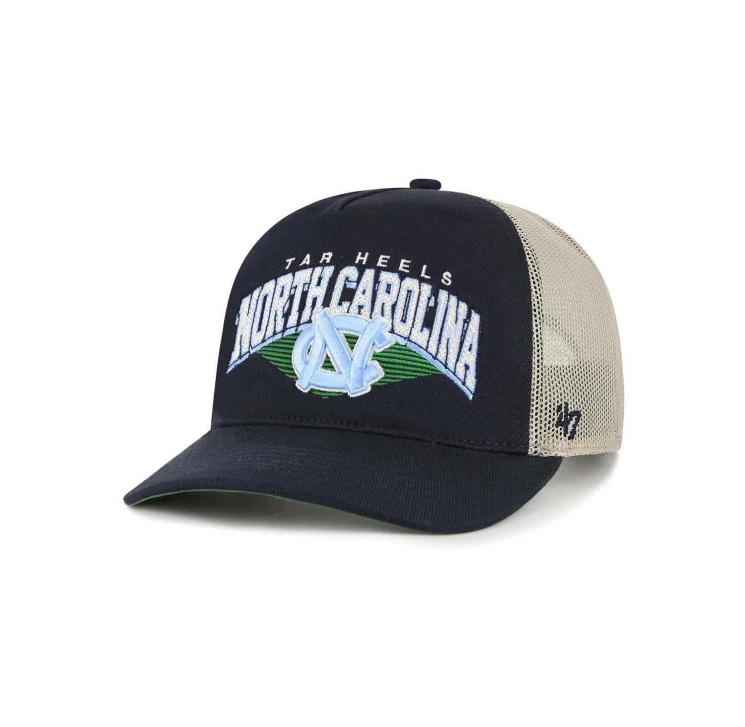 Men's Navy North Carolina Tar Heels Pomona Mesh Hitch Adjustable Trucker Hat