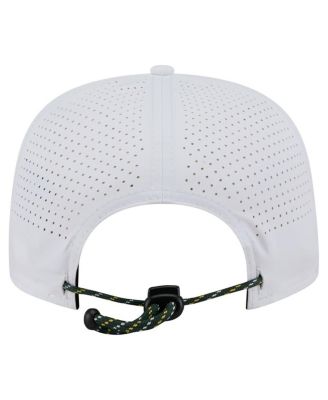 Men's White Athletics Perforated Golfer Snapback Hat