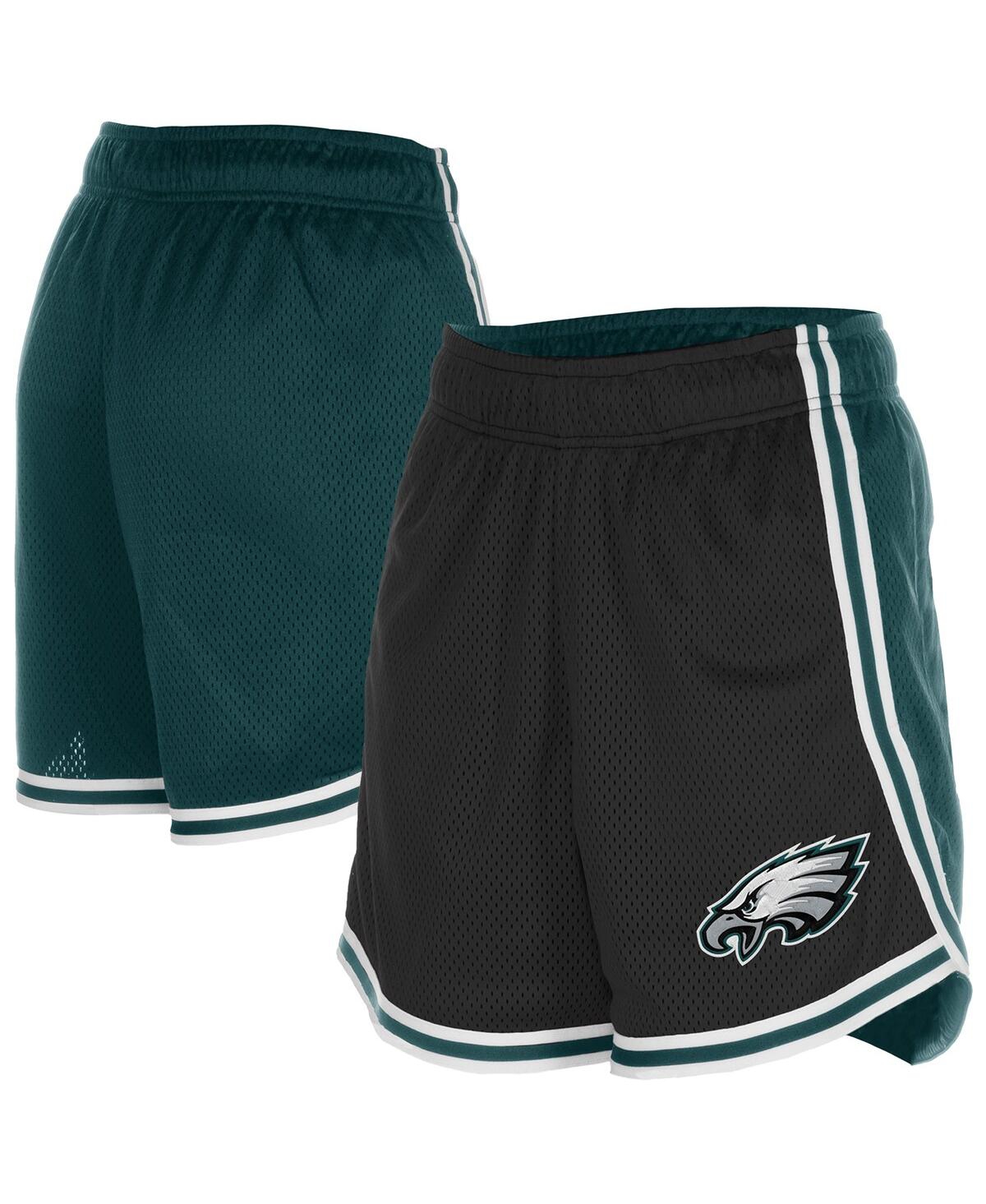 Women's Black/Midnight Green Philadelphia Eagles Sport Classics Mesh Shorts - Black, Kelly Green