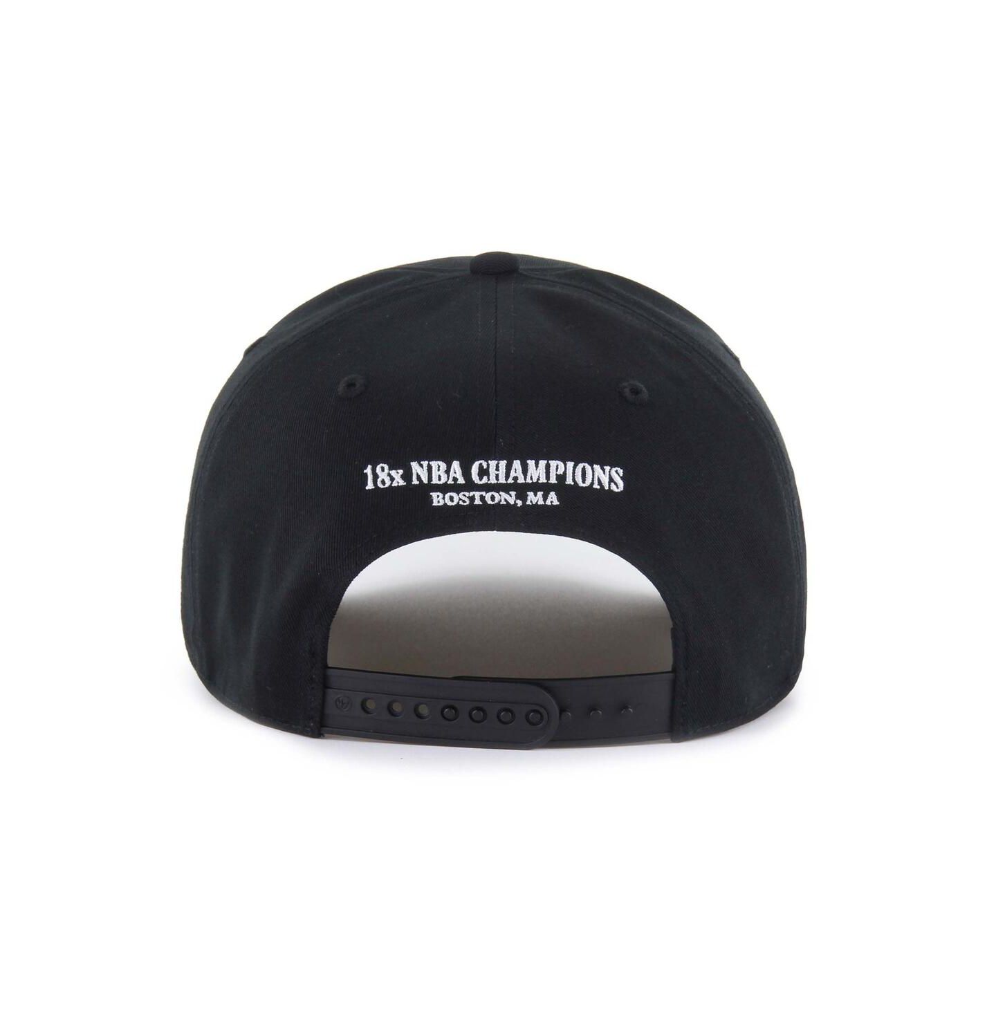 Мужская кепка '47 Brand Black Boston Celtics Every Time Past Champs Hitch Adjustable Hat — фото 3