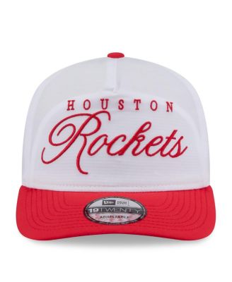 Men's White/Red Houston Rockets 2025 NBA Draft On-Stage Nylon 19TWENTY Adjustable Hat