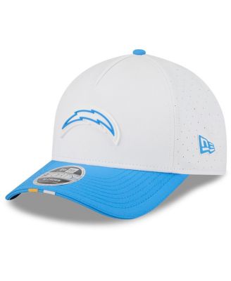 New Era - Men's White/Powder Blue Los Angeles Chargers 2025 NFL Training Camp A-Frame 9FORTY Adjustable Hat