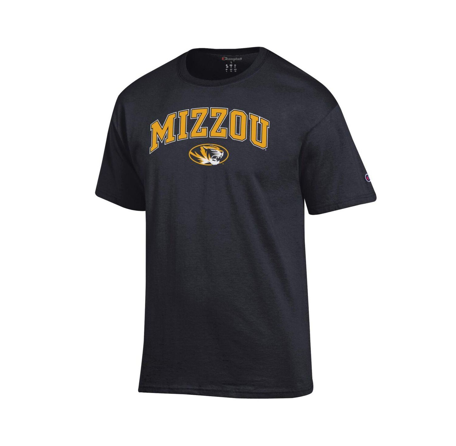 Men's Gold Missouri Tigers Arch Over Logo T-Shirt
