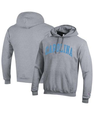 Champion - Men's Heather Gray North Carolina Tar Heels Basic Arch Fleece Pullover Hoodie