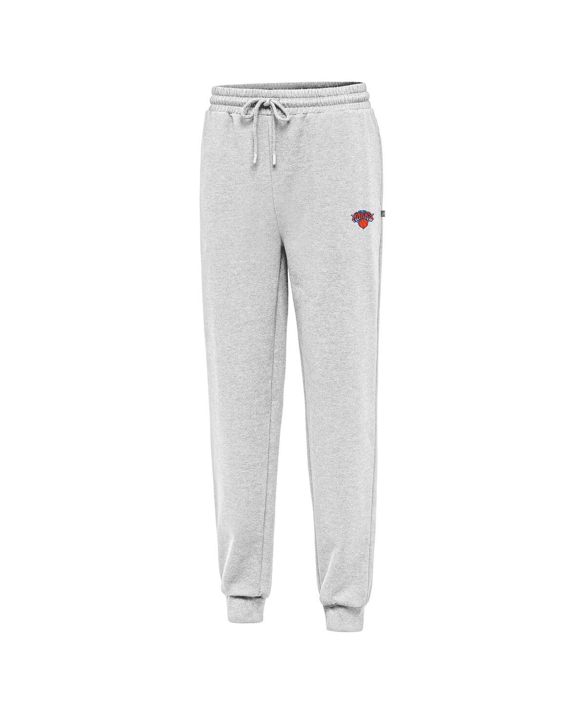 Men's Heather Gray New York Knicks Idol Jogger Pants - Heather Gray