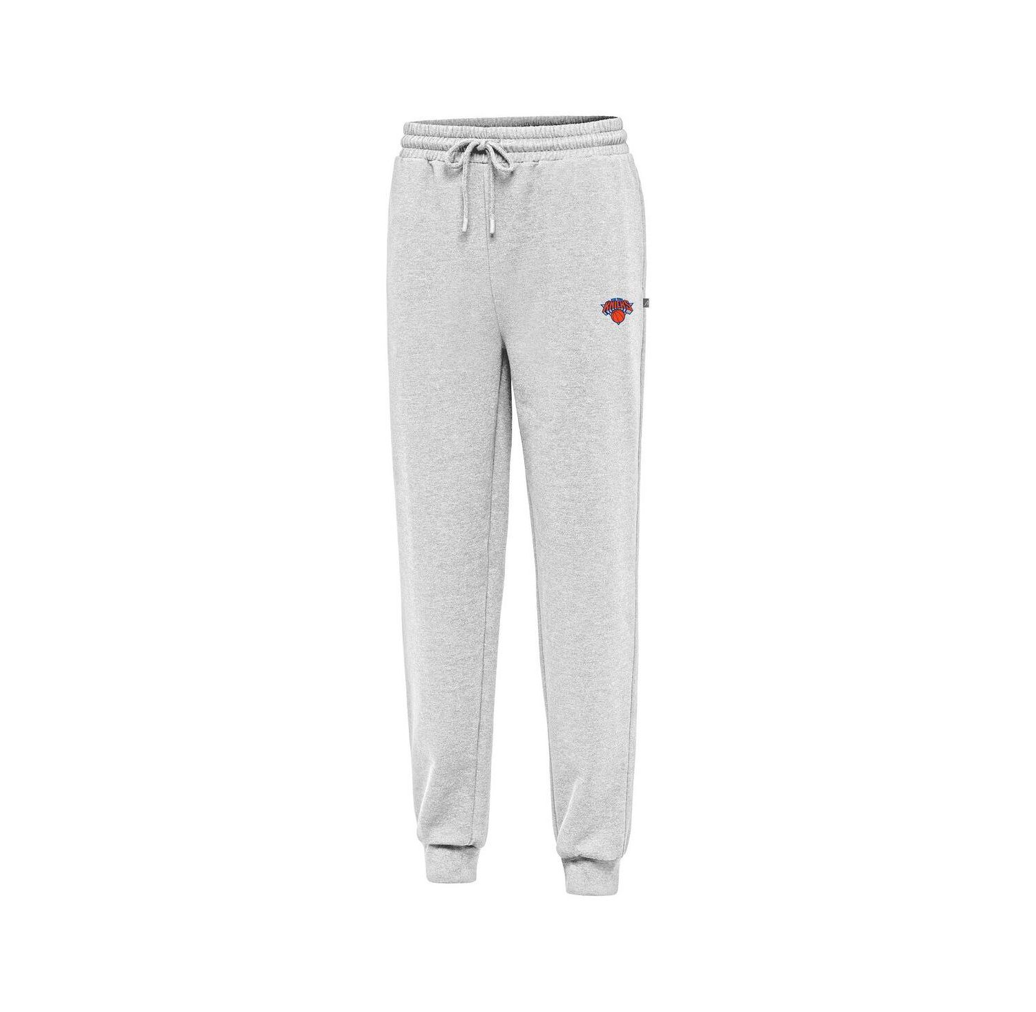 Men's Heather Gray New York Knicks Idol Jogger Pants