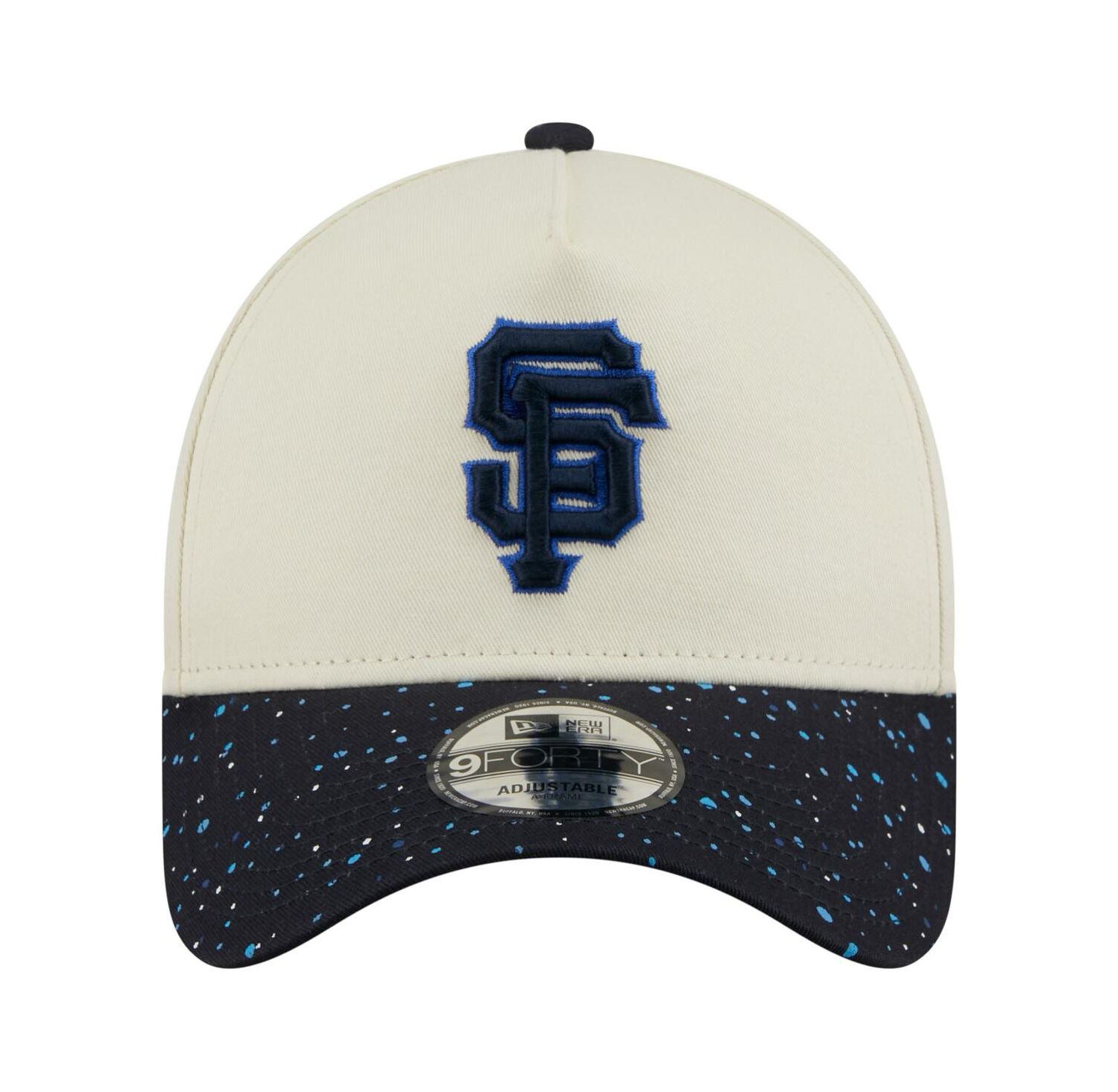 Men's Cream San Francisco Giants Speckle A-Frame 9FORTY Adjustable Hat