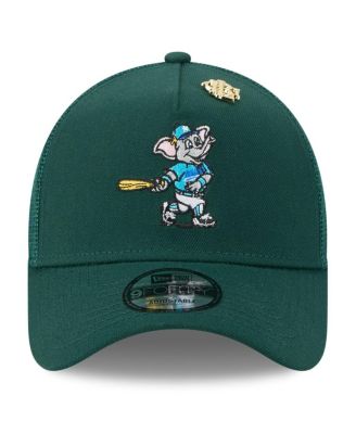 Men's Green Athletics 2025 Big League Chew A-Frame 9FORTY Adjustable Trucker Hat