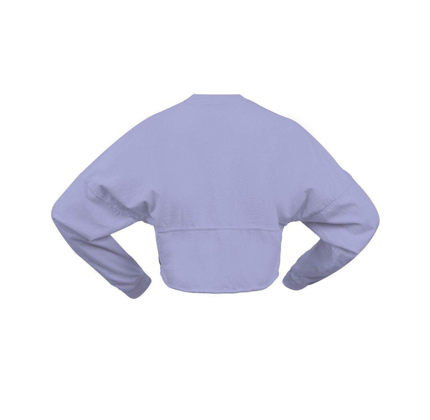 Women's Violet Golden State Valkyries Jumbo Print Oversized Cropped Long-Sleeve T-Shirt