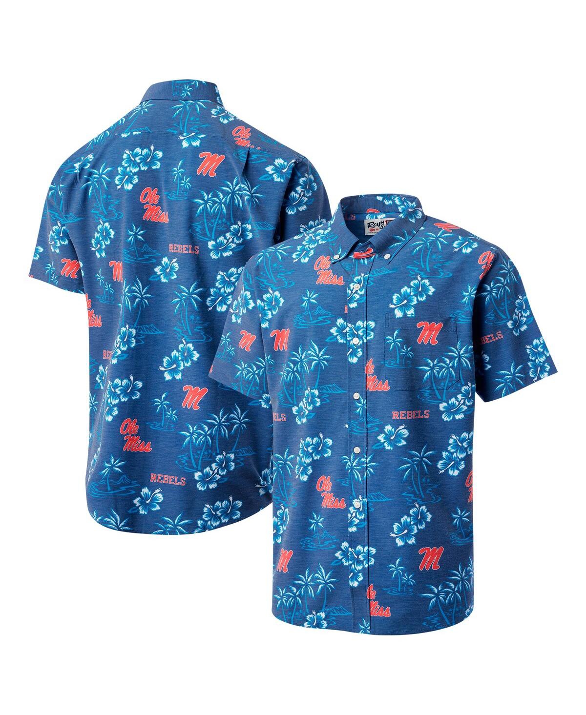 Men's Navy Ole Miss Rebels Classic Button-Up Shirt - Navy