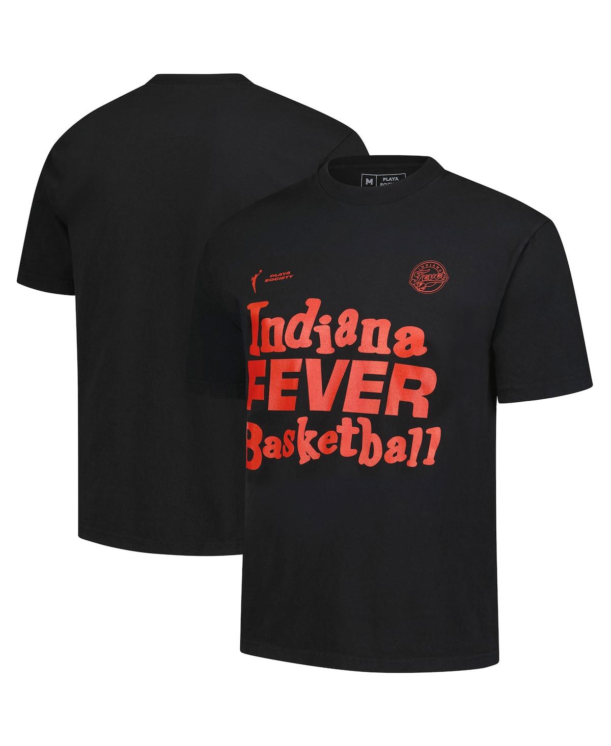 Men's and Women's Black Indiana Fever Wordmark T-Shirt - Black