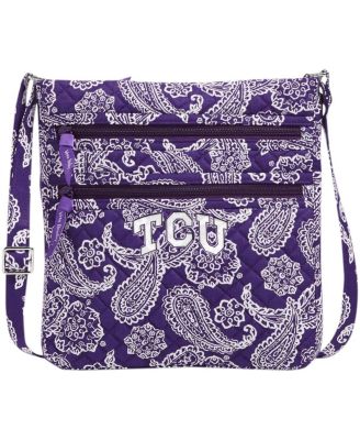 Vera Bradley - Women's TCU Horned Frogs Iconic Triple-Zip Bandana Hipster Crossbody Purse