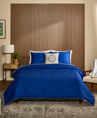 Lacoste Tiebreak Solid 3-Pc. Comforter Set, Full/Queen