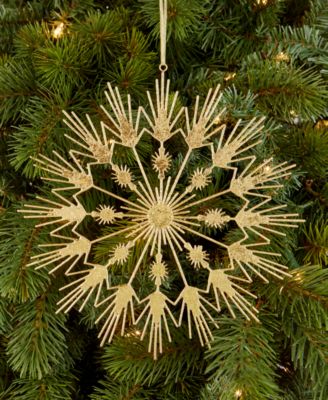 Enchanted Forest Gold Starburst Ornament, Macy's Exclusive